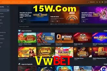 Interface moderna da plataforma Vwbet